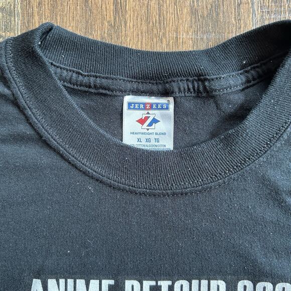 Anime Detour 2007 T-Shirt XL Black Jerzees Mask Art Graphic Convention Tee - Picture 4 of 5